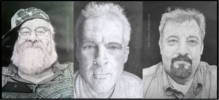 Family Sketch Portrait of Brothers in Fort Worth, TX - Timeless Family Art
